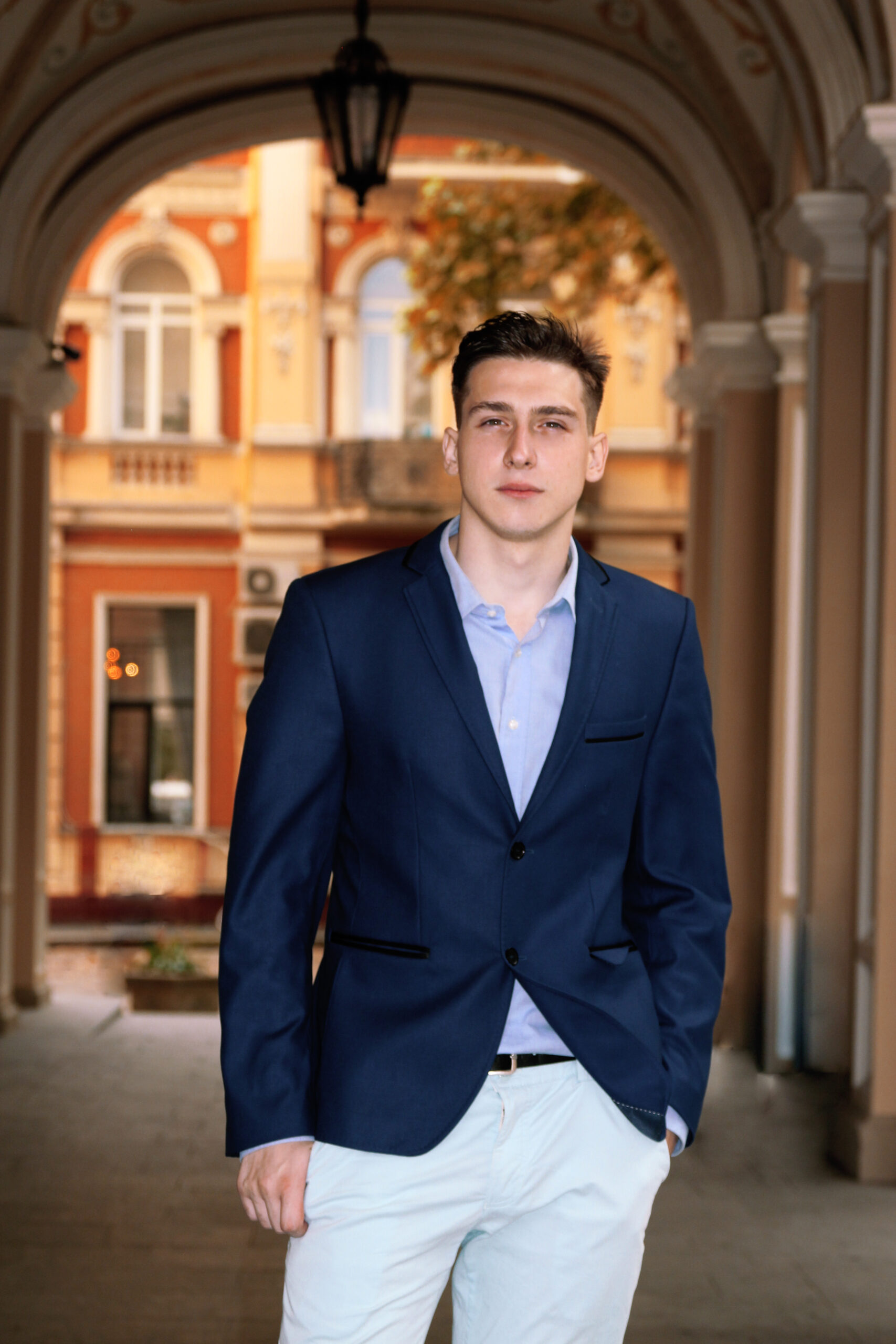 A confident man, illustrating the self-trust built from keeping promises to yourself